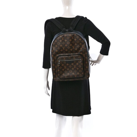 Louis Vuitton Josh Backpack in Monogram Macassar-Brown - Picture 3 of 4